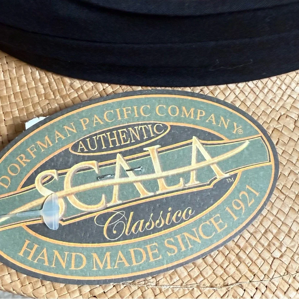 NWT Scala Men's Toyo Safari Hat with Black Trim Size S/M - Picture 12 of 14